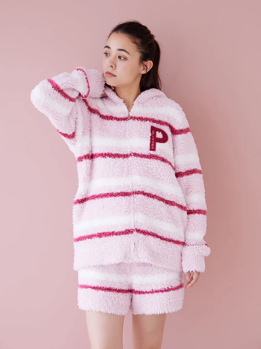 HOLIDAY Gelato Fuzzy Border Zip-Up Hoodie