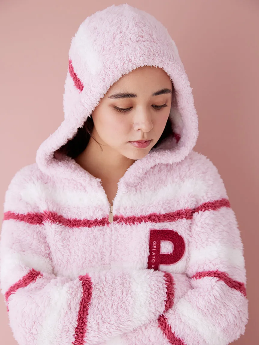 HOLIDAY Gelato Fuzzy Border Zip-Up Hoodie