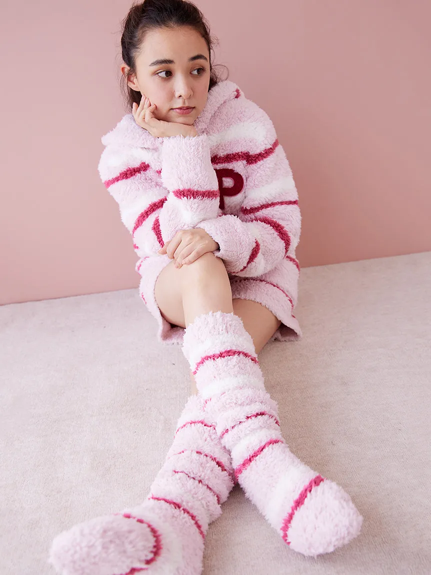 HOLIDAY Gelato Fuzzy Border Zip-Up Hoodie