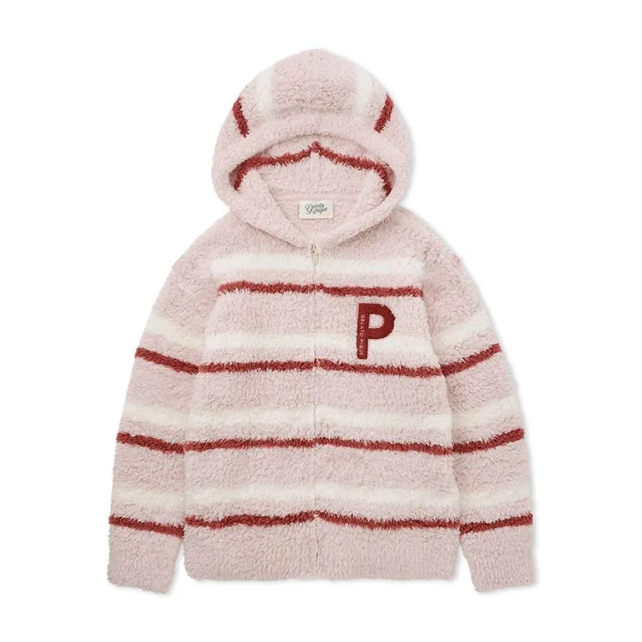HOLIDAY Gelato Fuzzy Border Zip-Up Hoodie