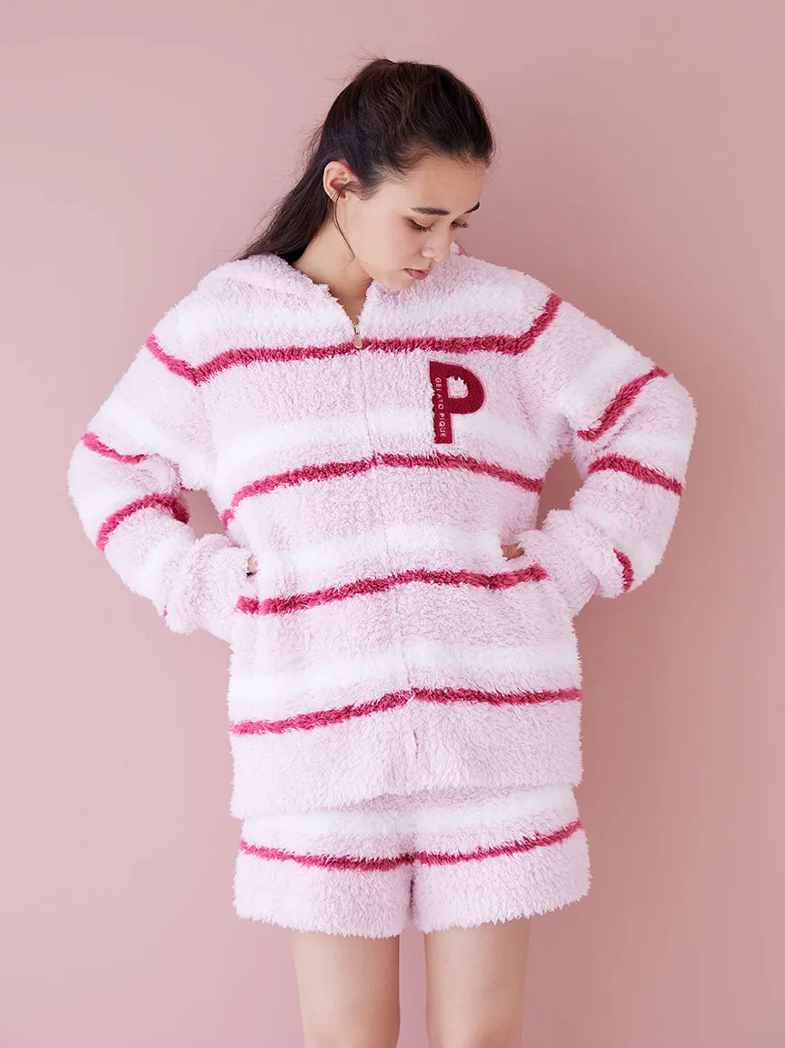 HOLIDAY Gelato Fuzzy Border Zip-Up Hoodie