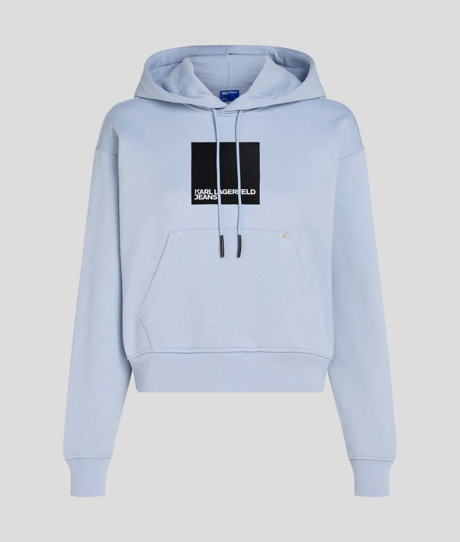 Karl Lagerfeld Box Logo Regular Fit Hoodie | Eventide