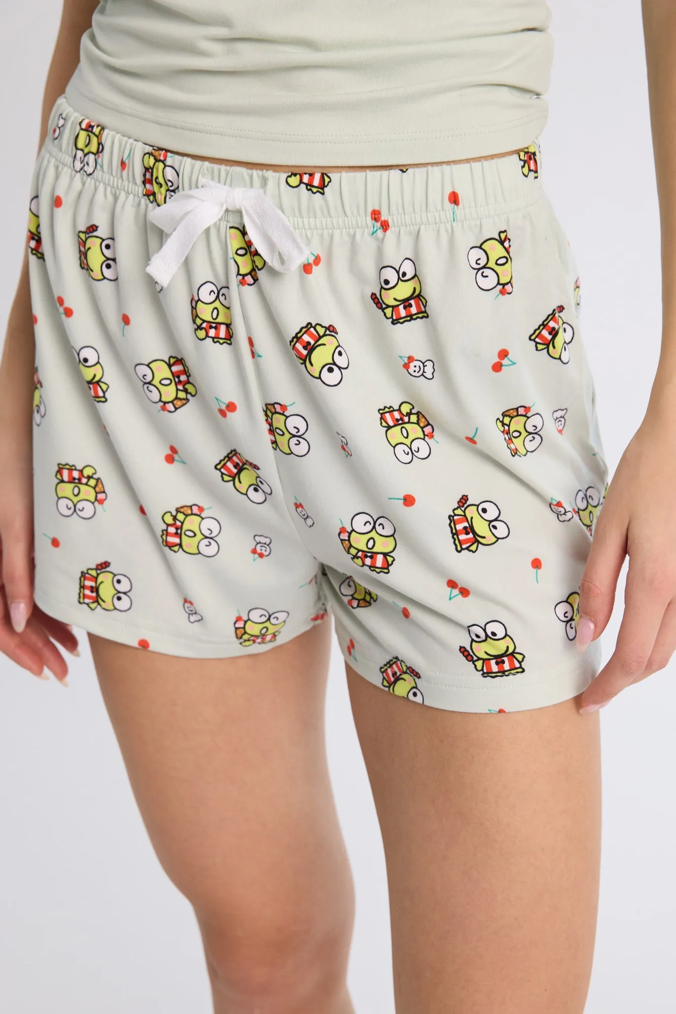 Keroppi 2-Piece Pajama Tank Top & Shorts Set