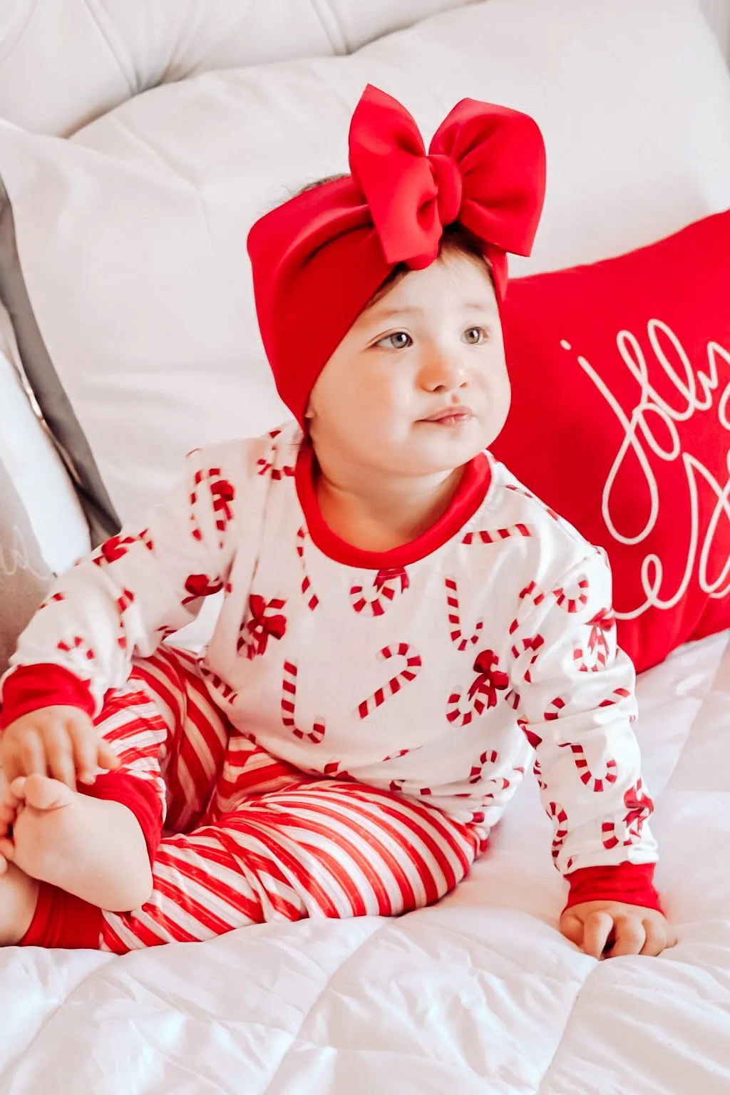 Kids 2 Pc Christmas Pajamas - Candy Canes