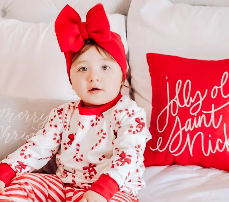 Kids 2 Pc Christmas Pajamas - Candy Canes