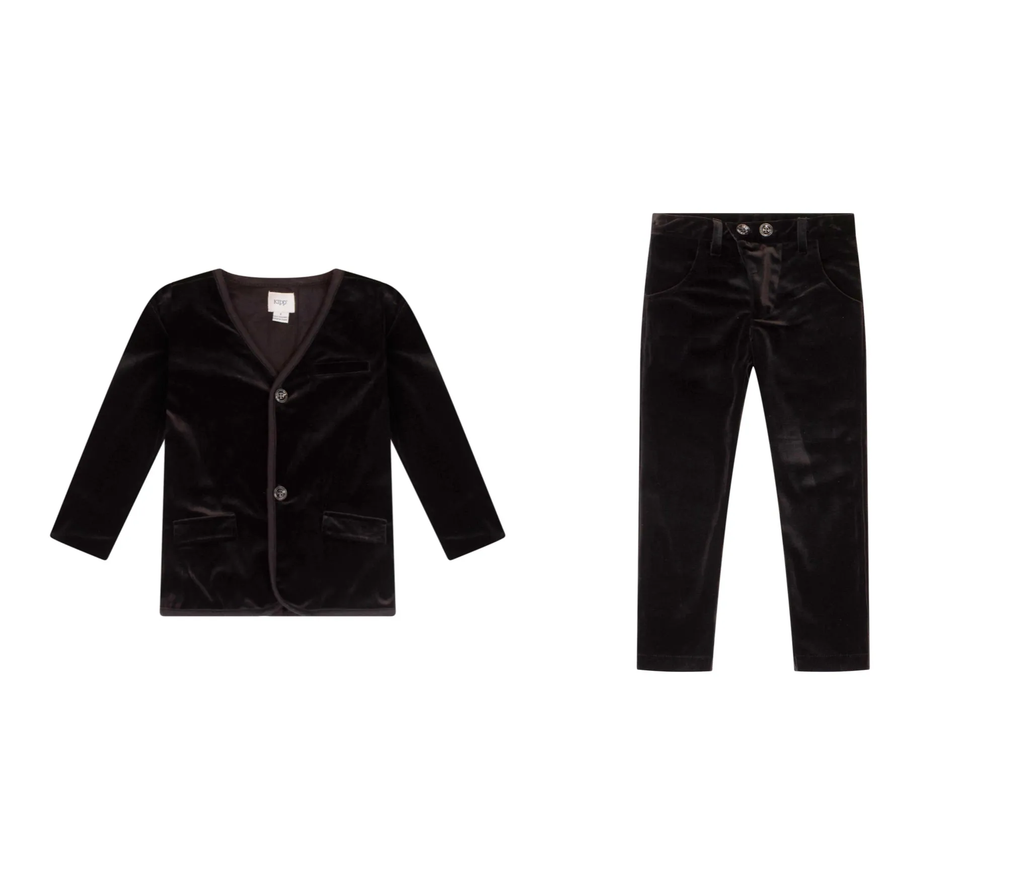 KIPP 2PC VELVET BLAZER WITH SLIM VELVET PANT