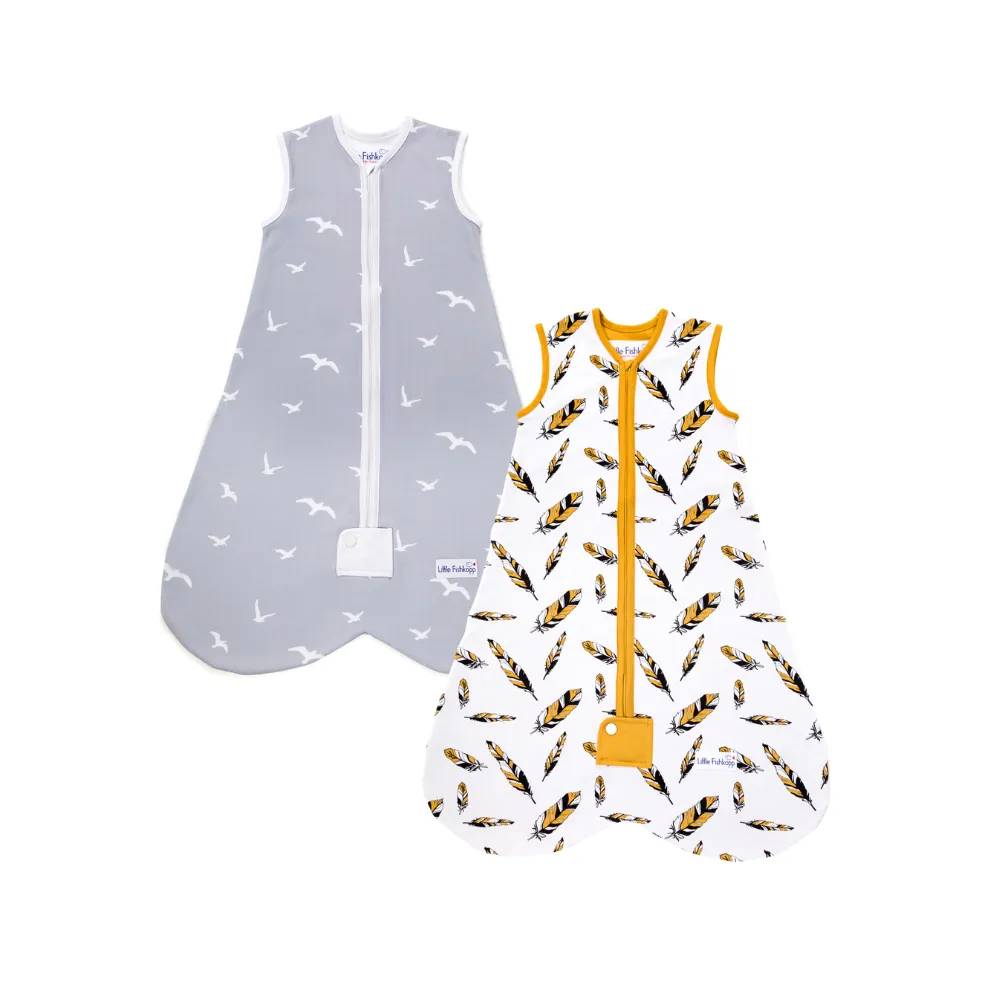 Lightweight Sleep Bag Set | Birds/Feathers