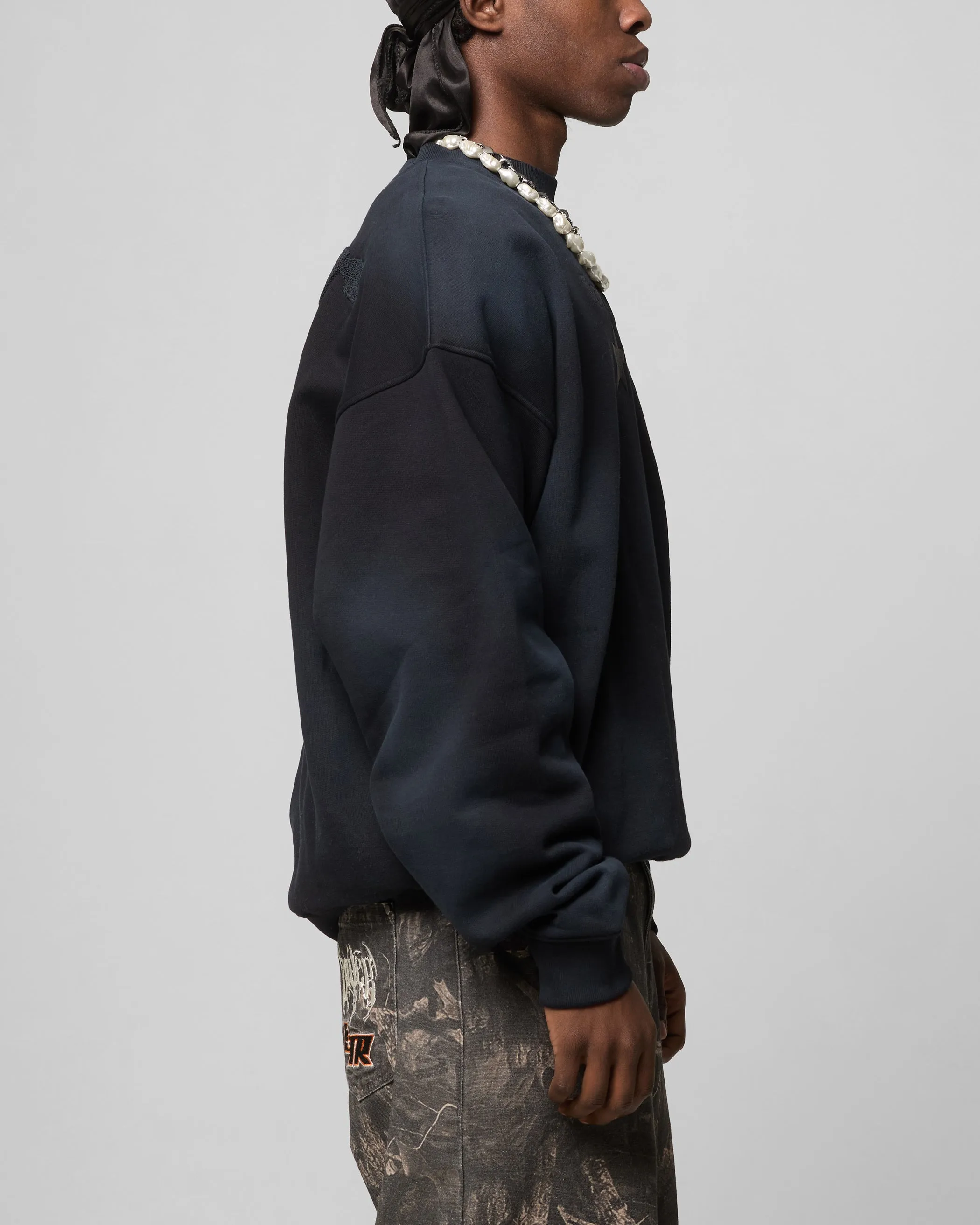 Loiter Premium Essentials Crewneck Washed Black