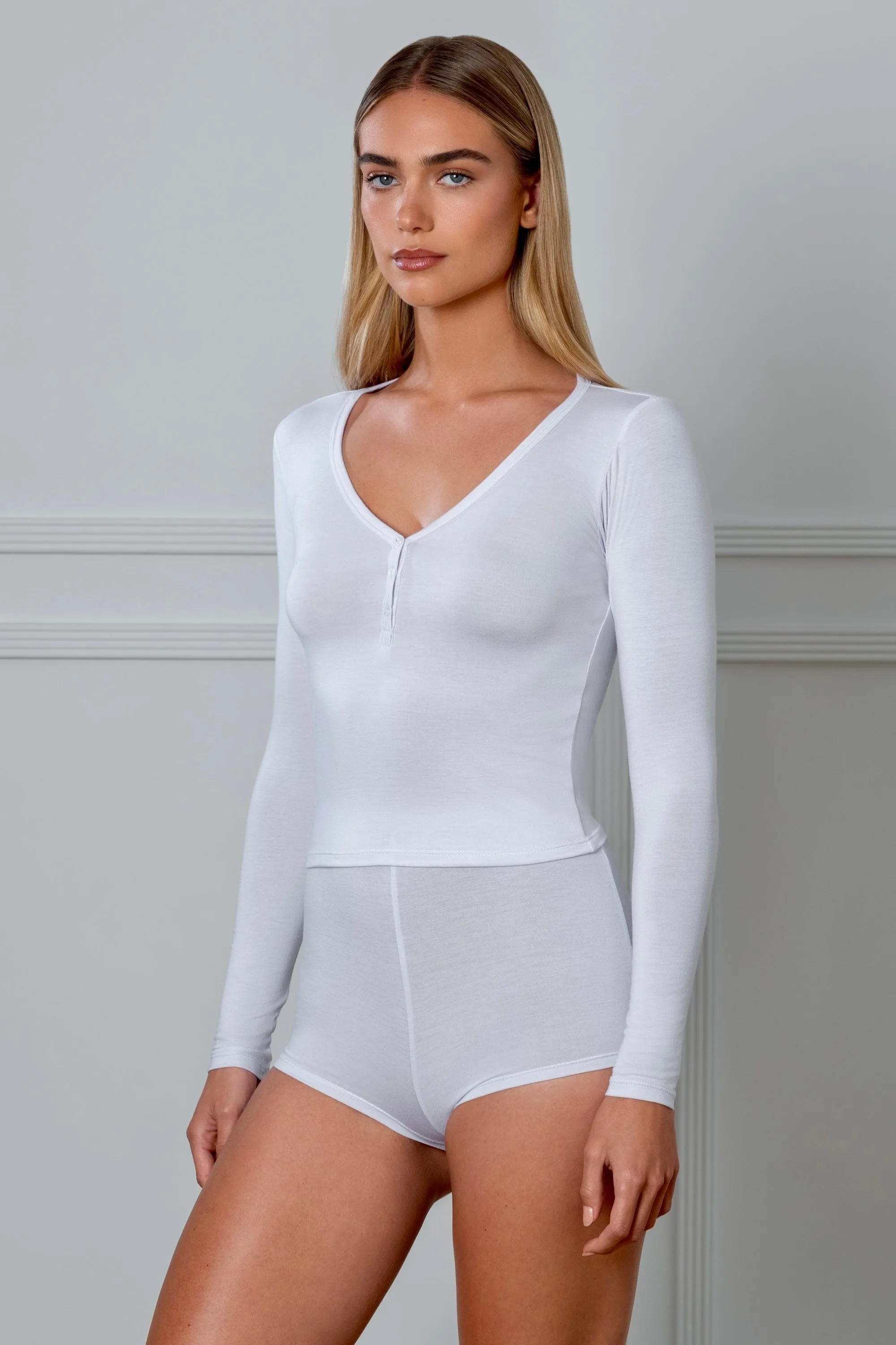 Long Sleeve Top White