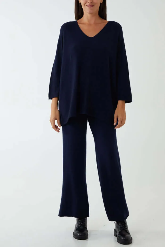 Lucinda V-Neck Soft Touch Lounge Set
