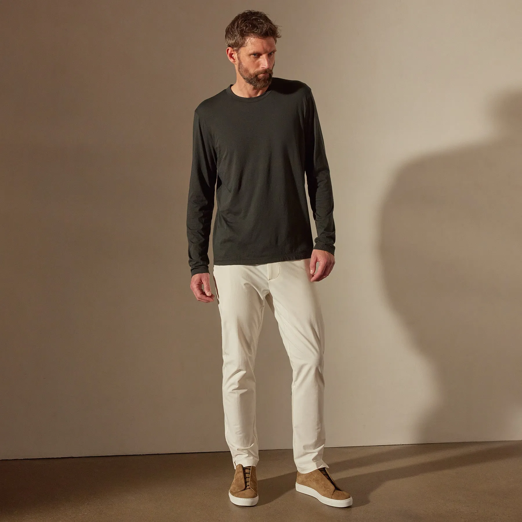 Luxe Lotus Jersey Crew - Carbon