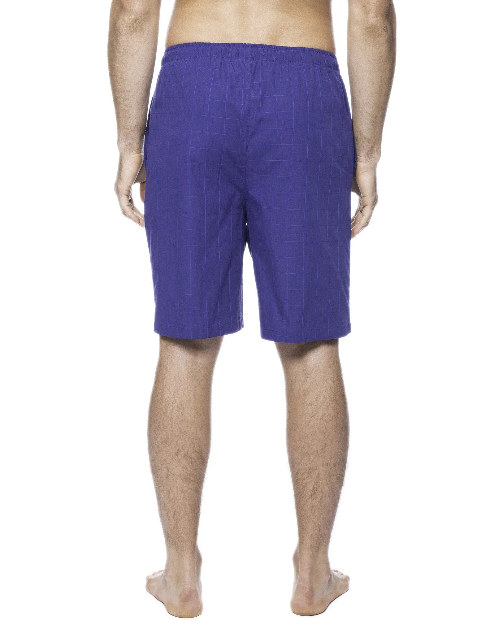 Men's 100% Woven Cotton Lounge Shorts