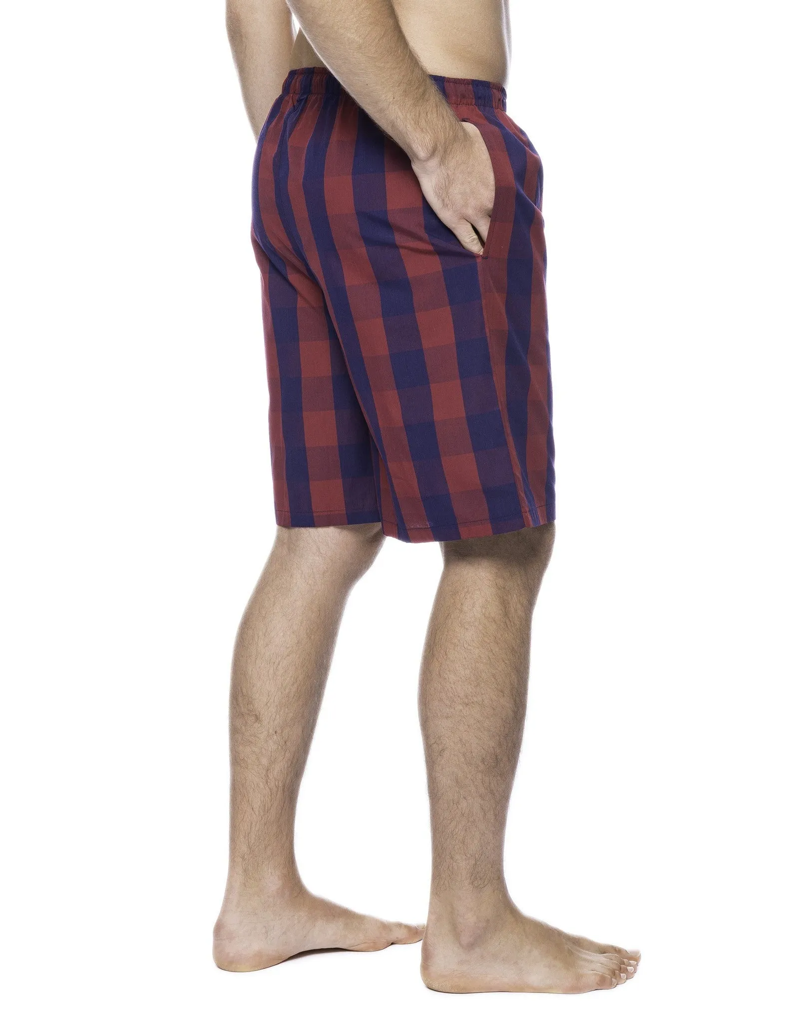 Men's 100% Woven Cotton Lounge Shorts