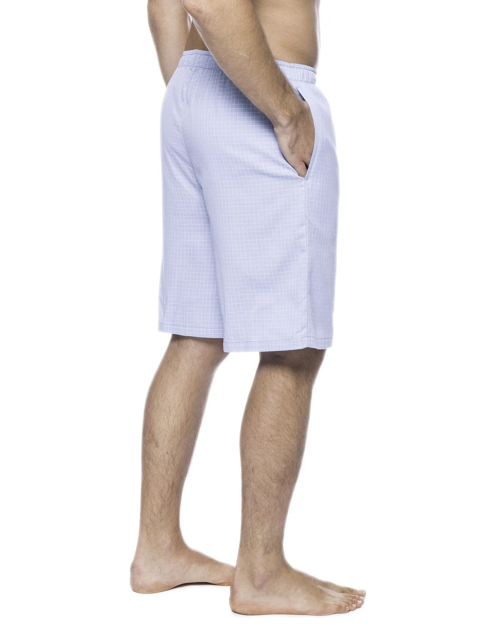 Men's 100% Woven Cotton Lounge Shorts