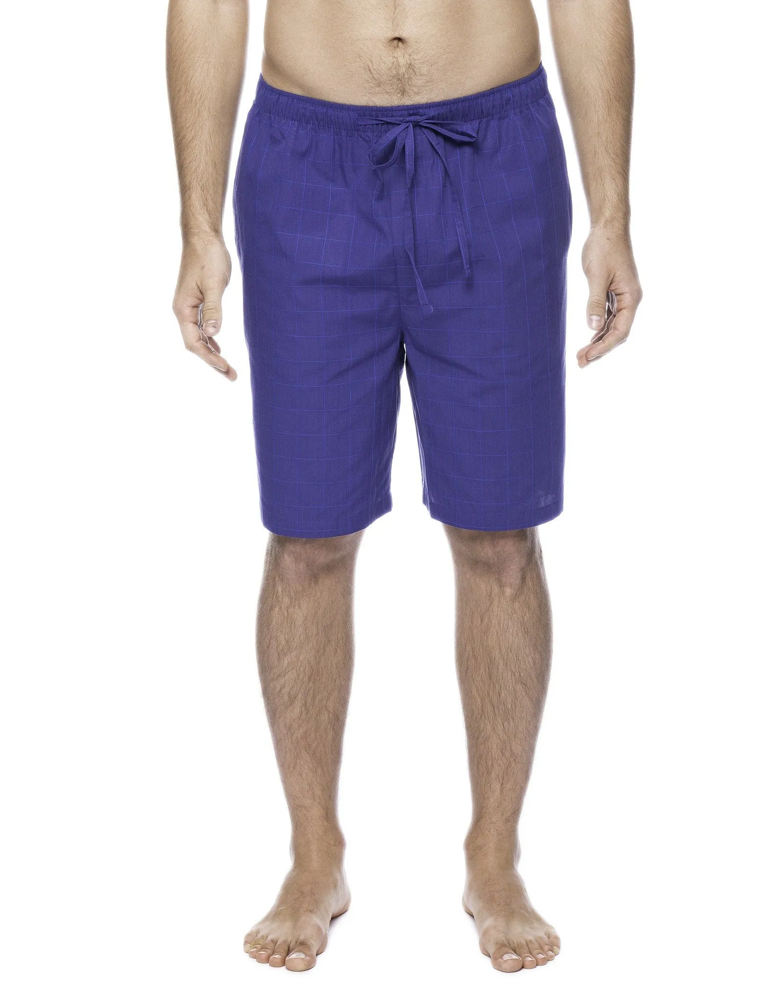 Men's 100% Woven Cotton Lounge Shorts
