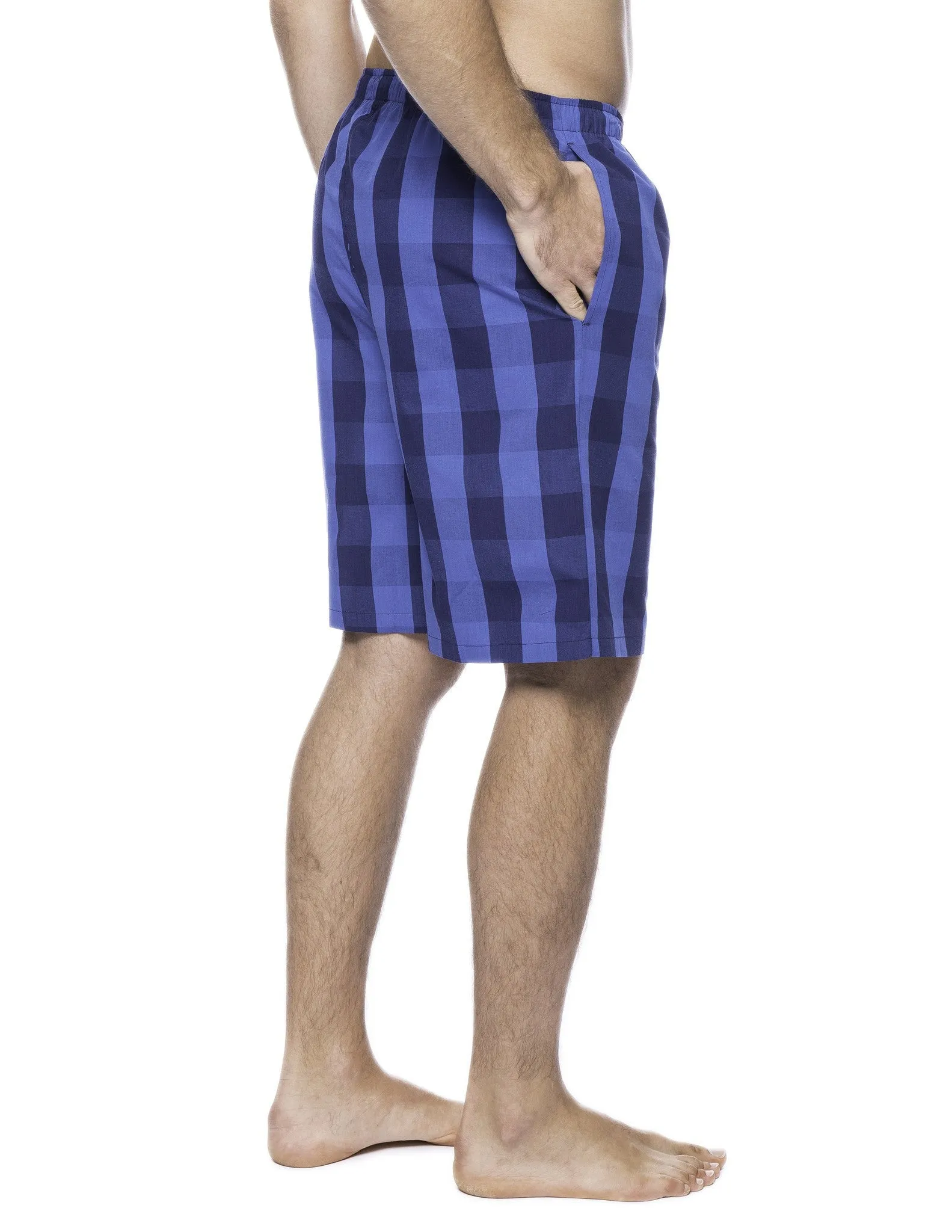 Men's 100% Woven Cotton Lounge Shorts