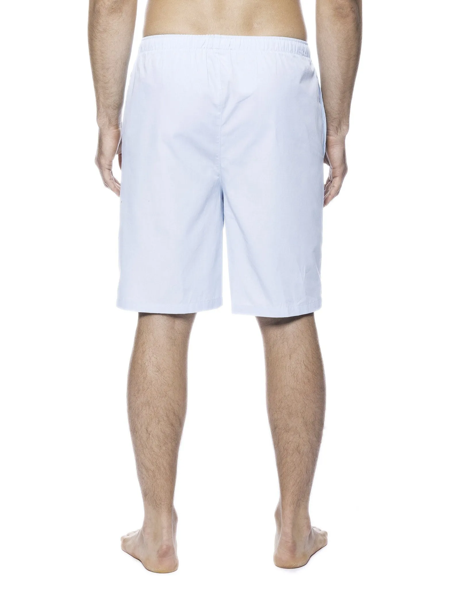 Men's 100% Woven Cotton Lounge Shorts