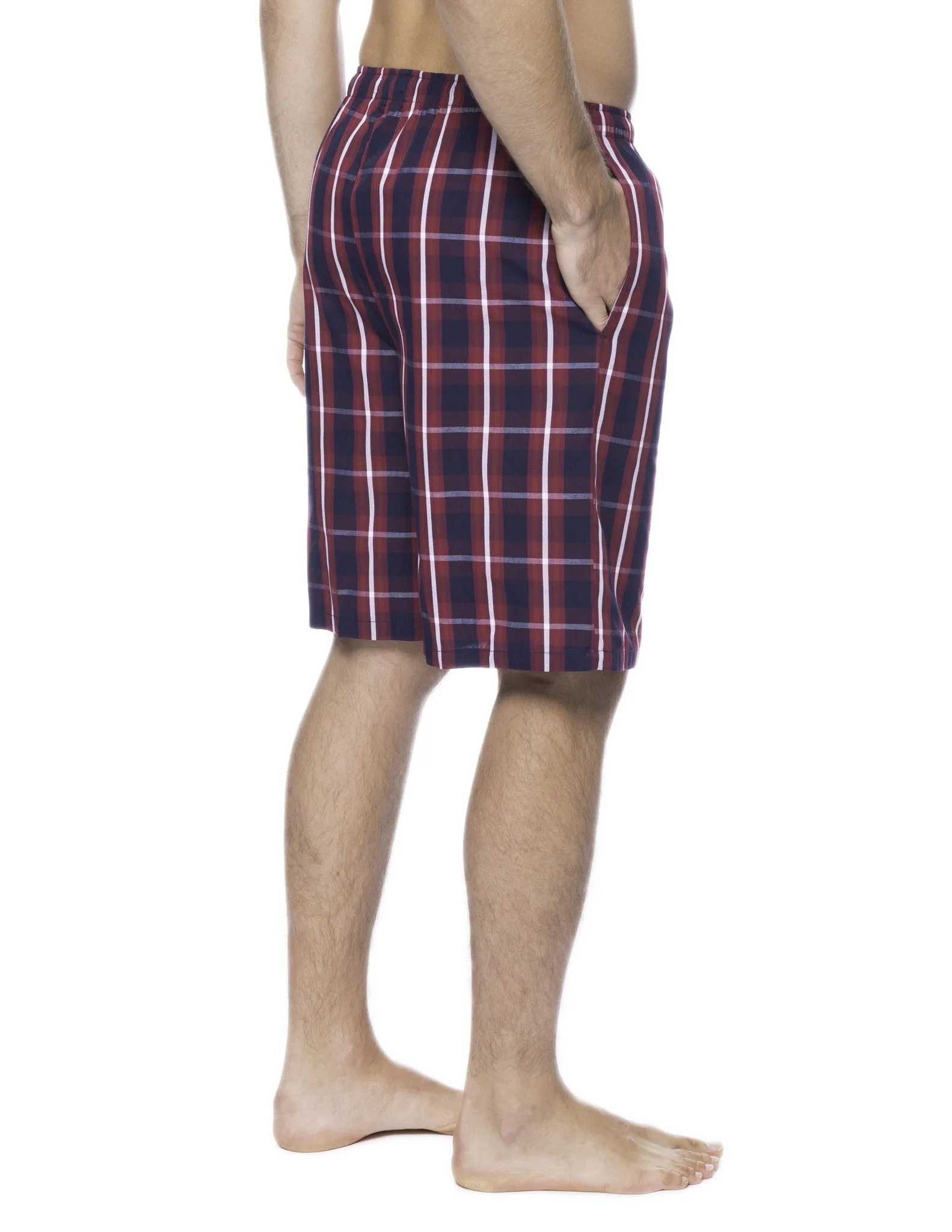 Men's 100% Woven Cotton Lounge Shorts