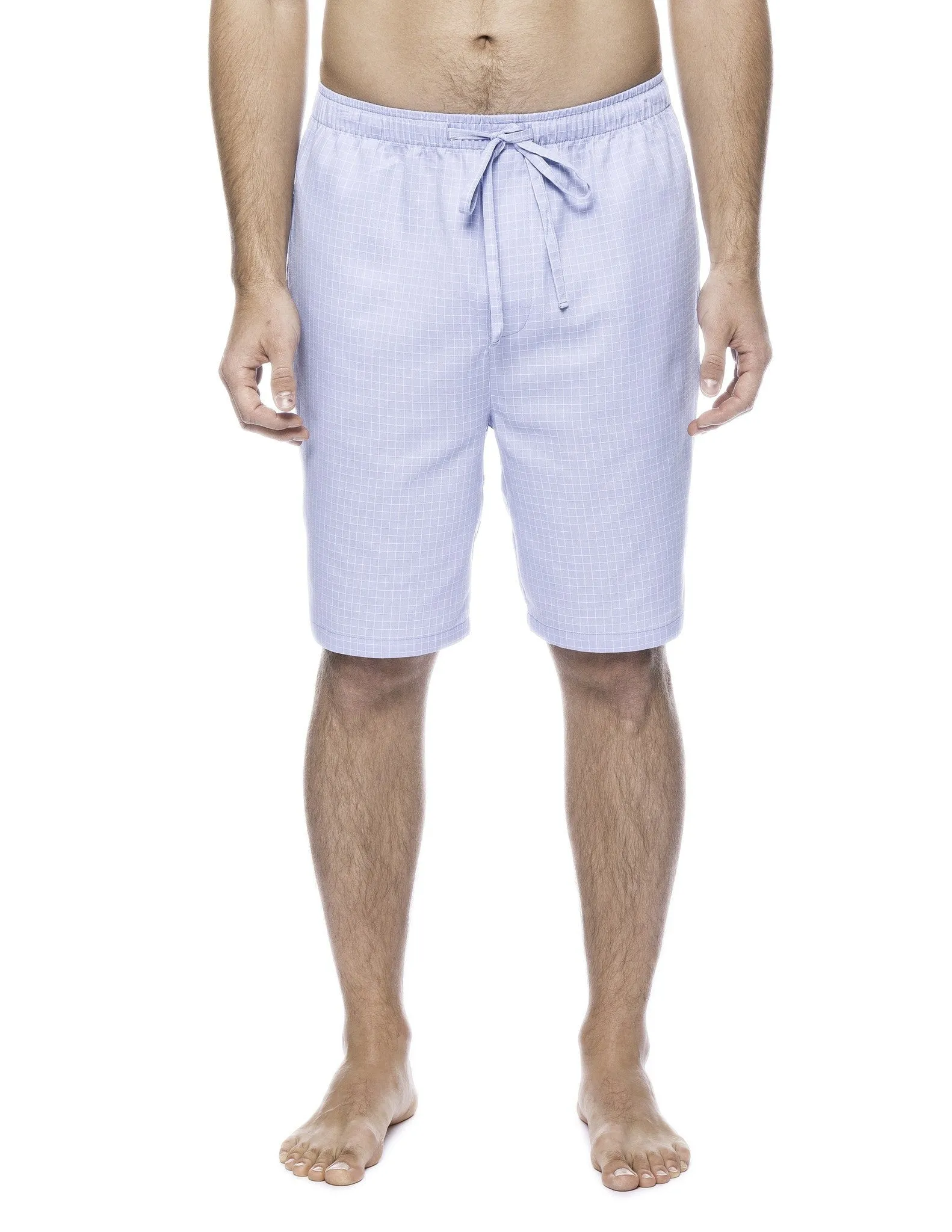 Men's 100% Woven Cotton Lounge Shorts