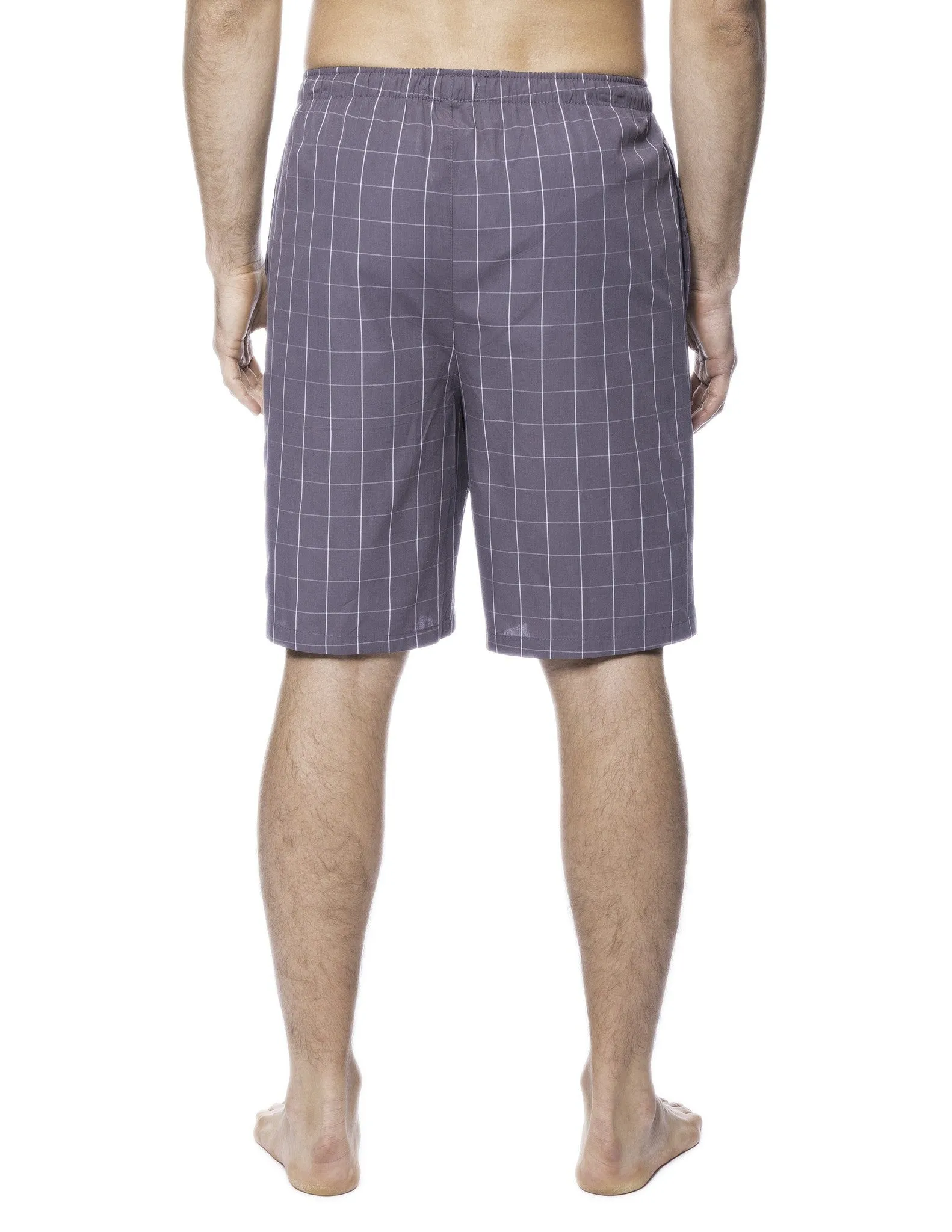 Men's 100% Woven Cotton Lounge Shorts