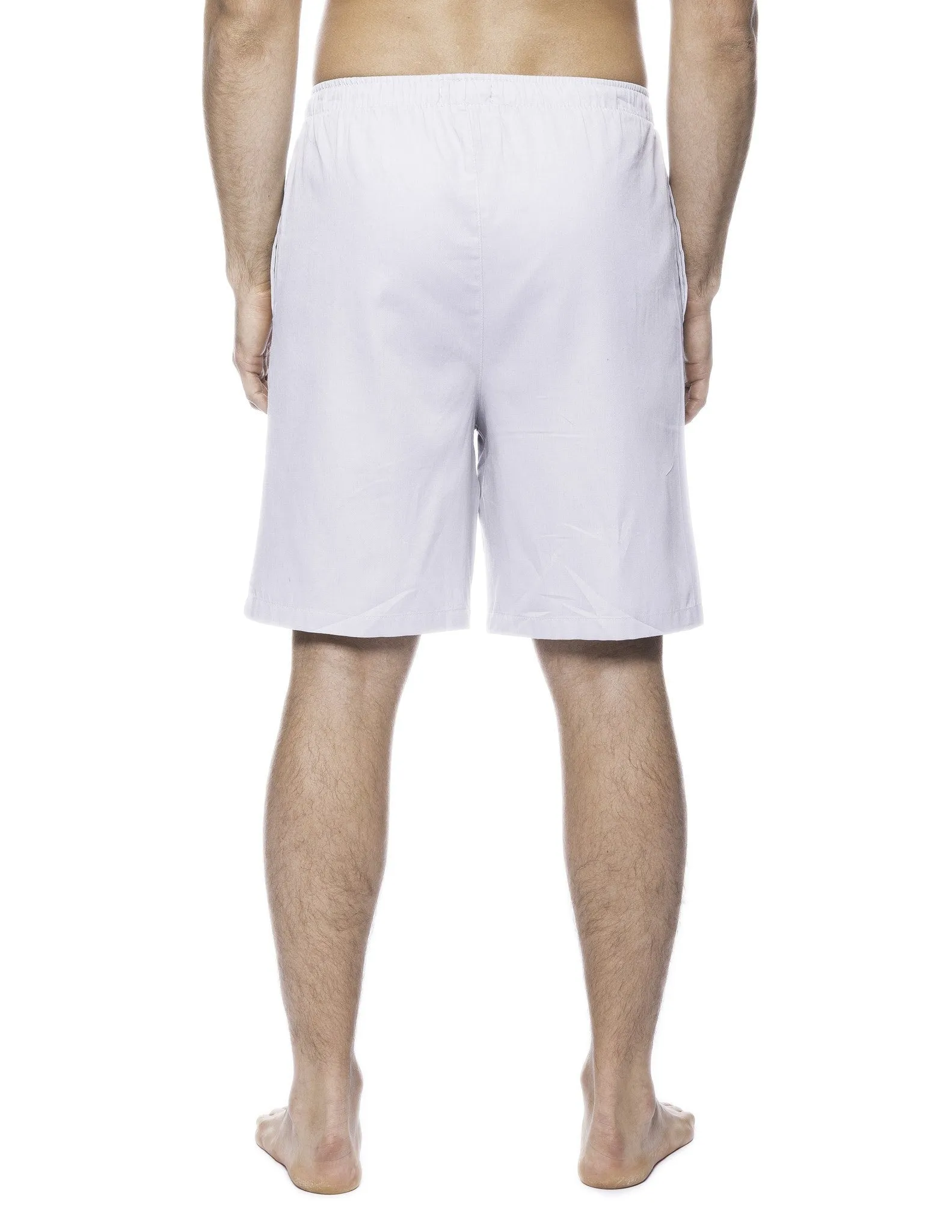 Men's 100% Woven Cotton Lounge Shorts