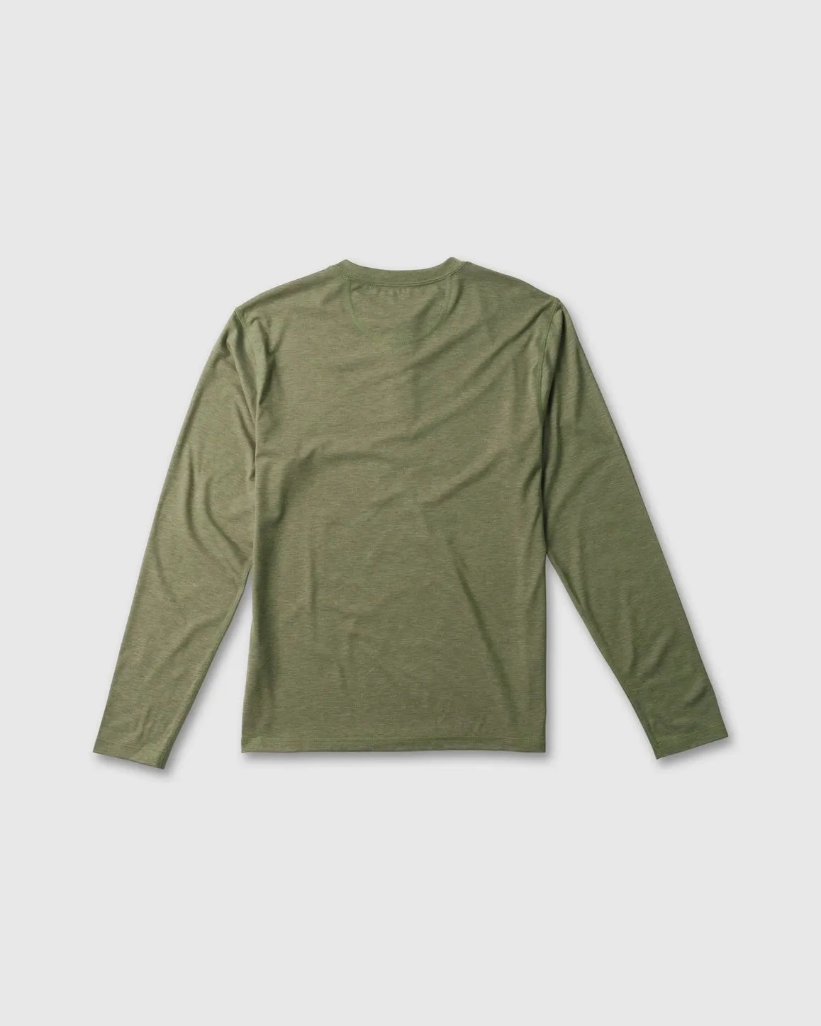 Men's Ecobreeze Henley Long Sleeve - Heather Sage