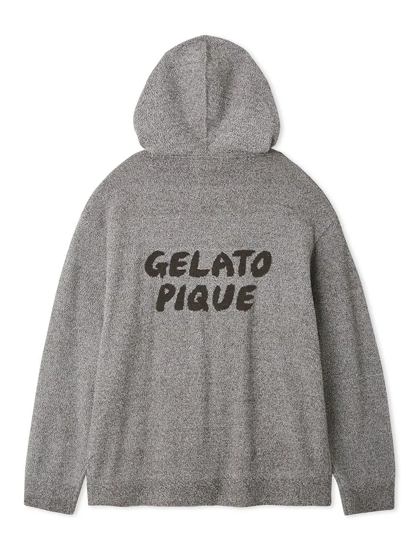 MEN'S Melange Jacquard Cozy Zip Up Hoodie