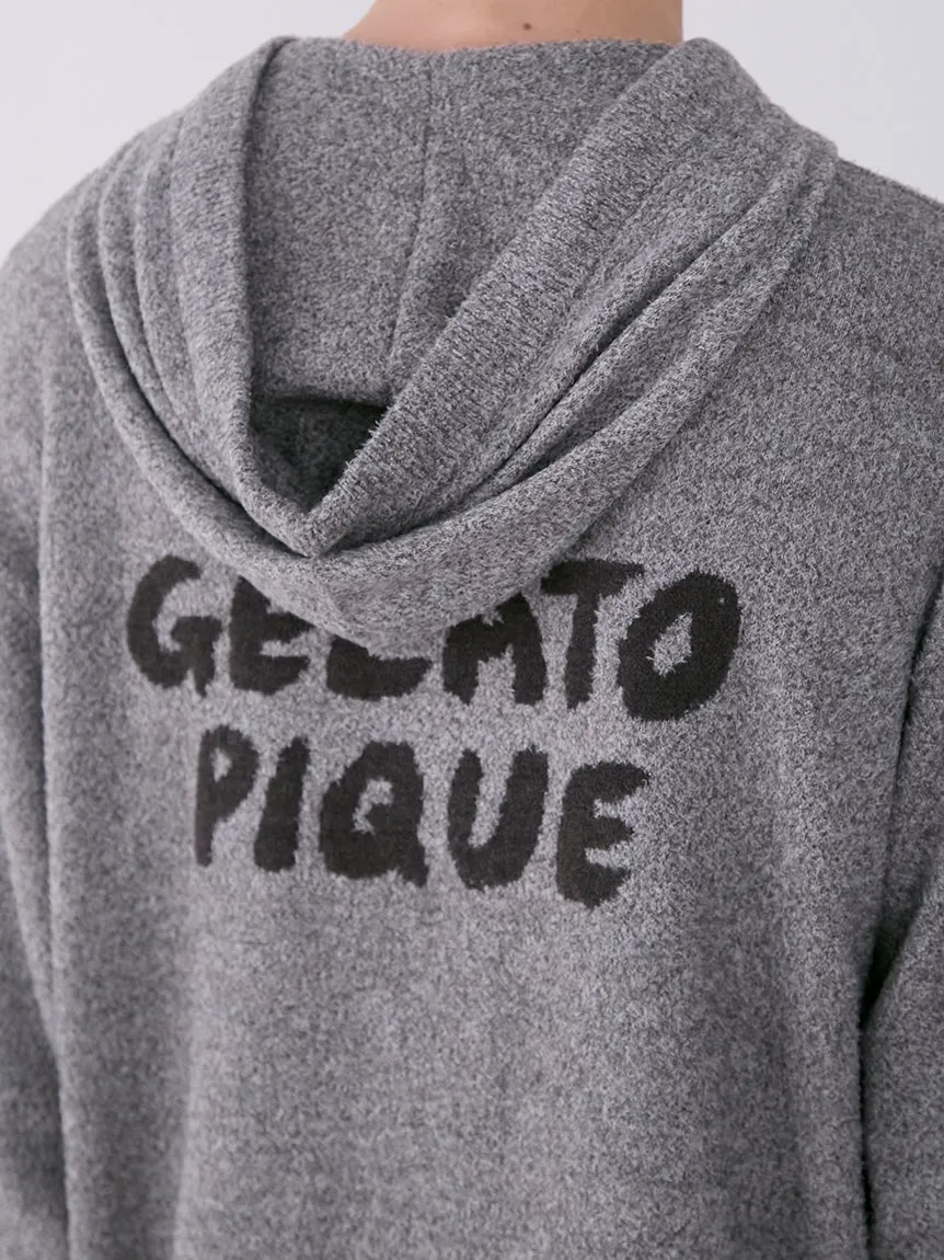 MEN'S Melange Jacquard Cozy Zip Up Hoodie