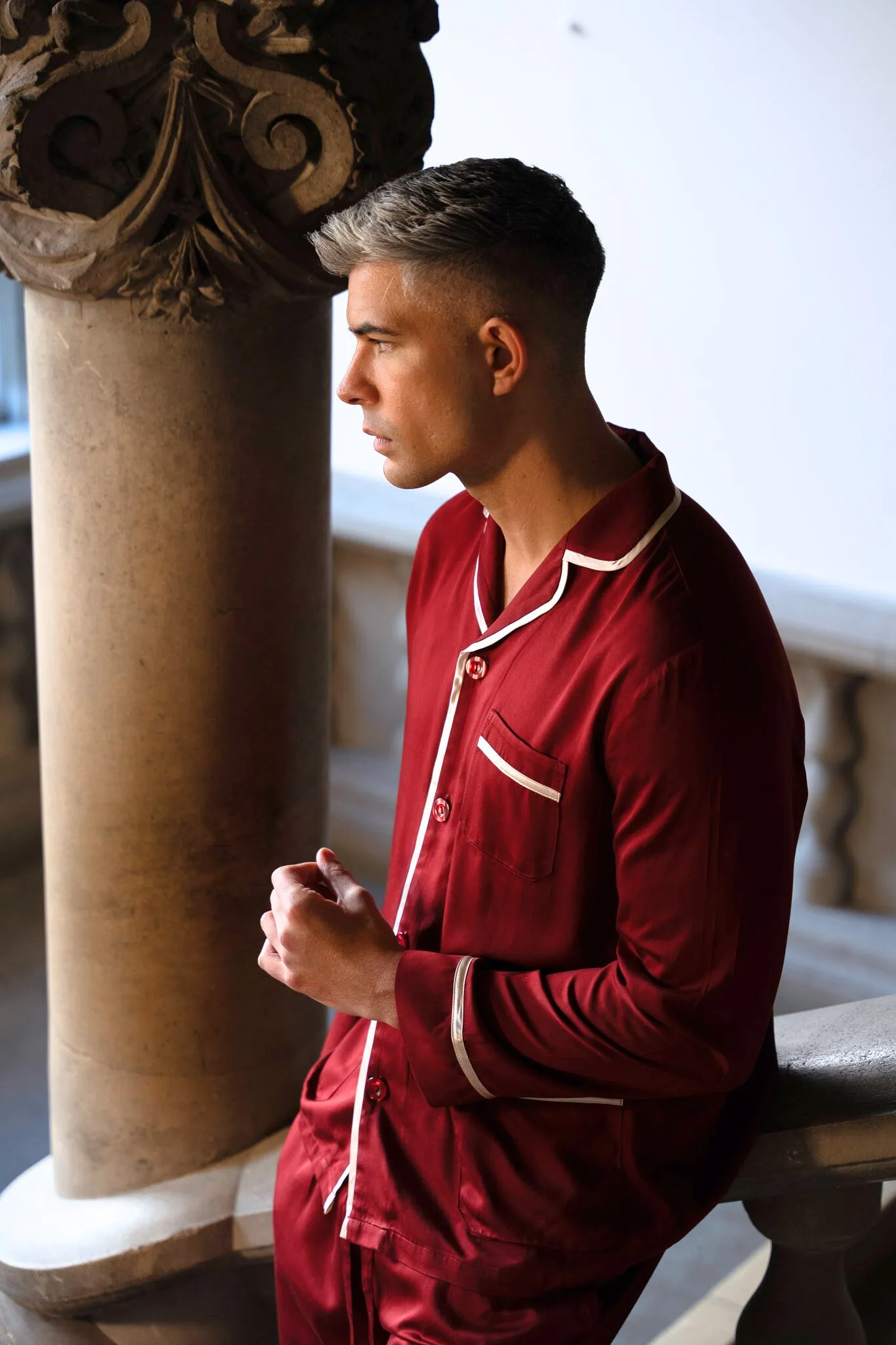 Men's Satin Pyjamas - Apollo