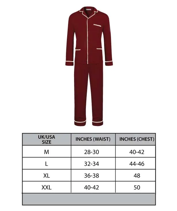 Men's Satin Pyjamas - Apollo