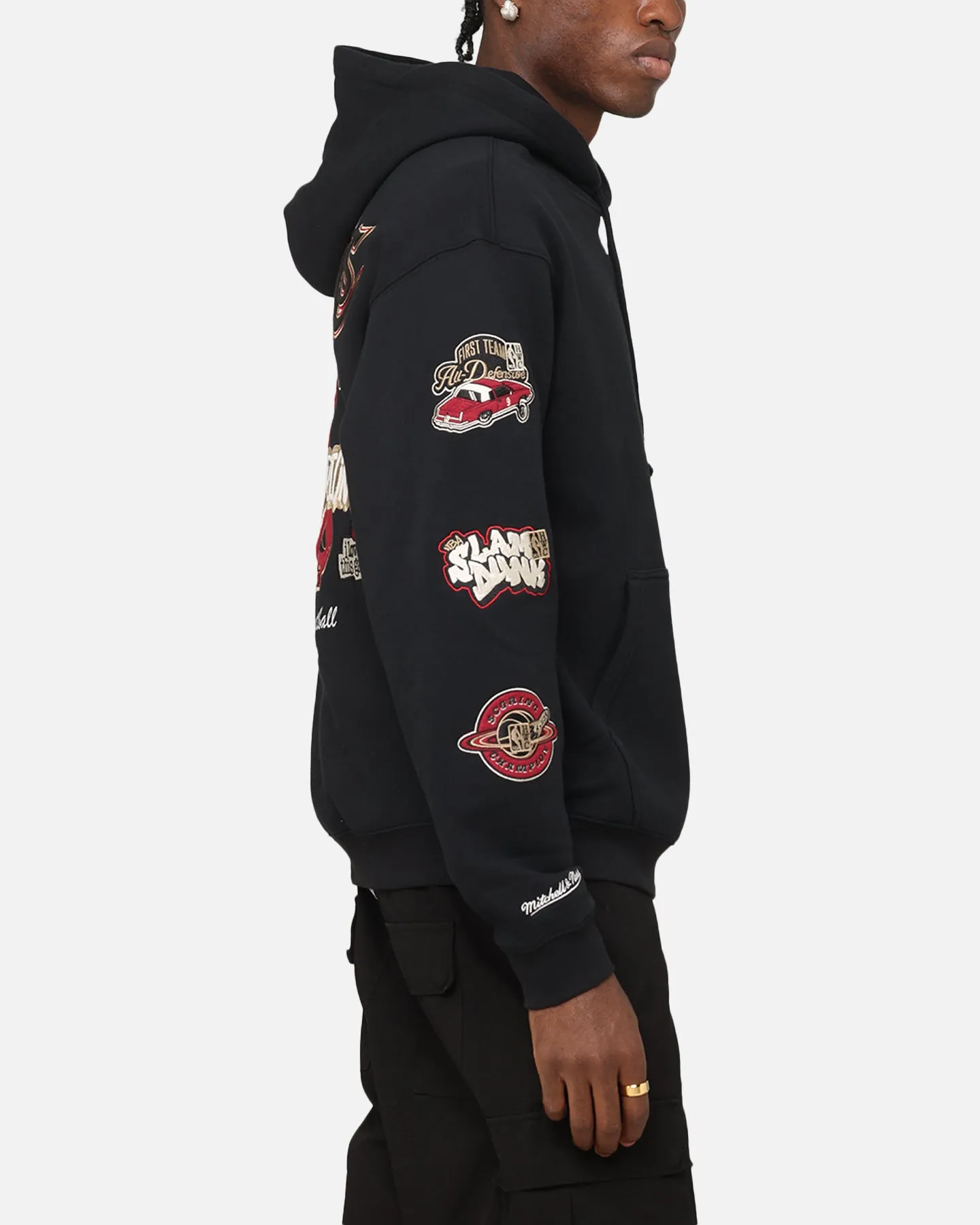 Mitchell & Ness LA Lakers First Team Gold Hoodie Faded Black
