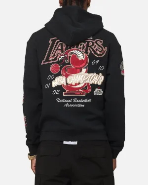 Mitchell & Ness LA Lakers First Team Gold Hoodie Faded Black