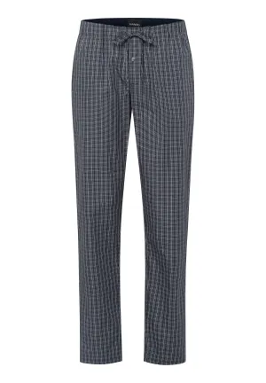 Night And Day Cotton Woven Drawstring Pants | Casual Check 75436-2385