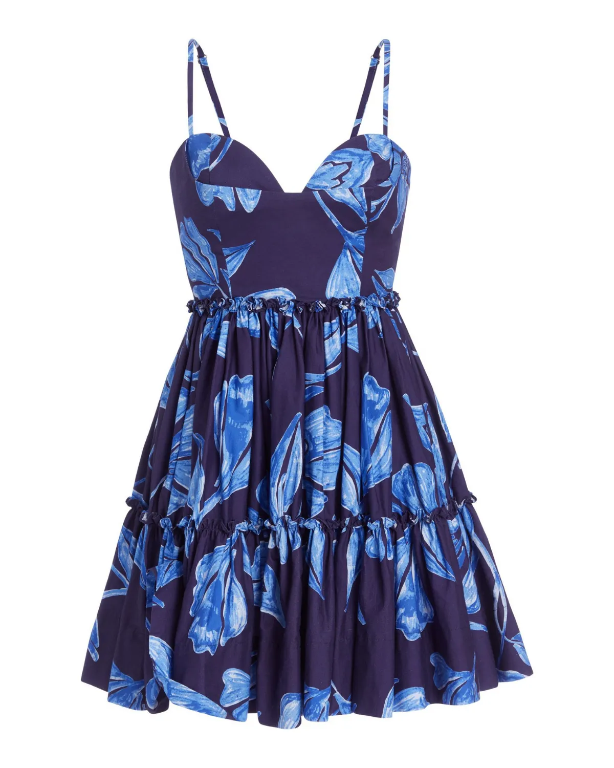 Nightflower Cotton Mini Dress