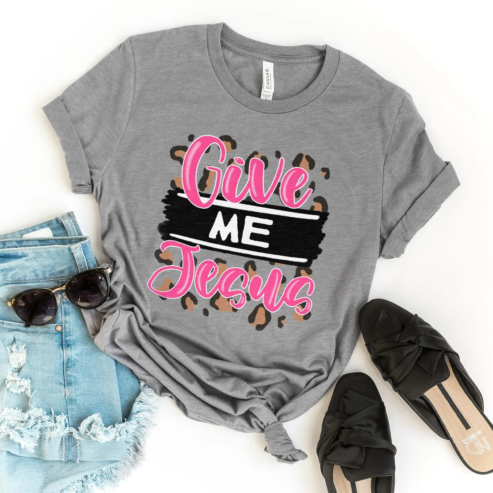 Pink Give Me Jesus Tee