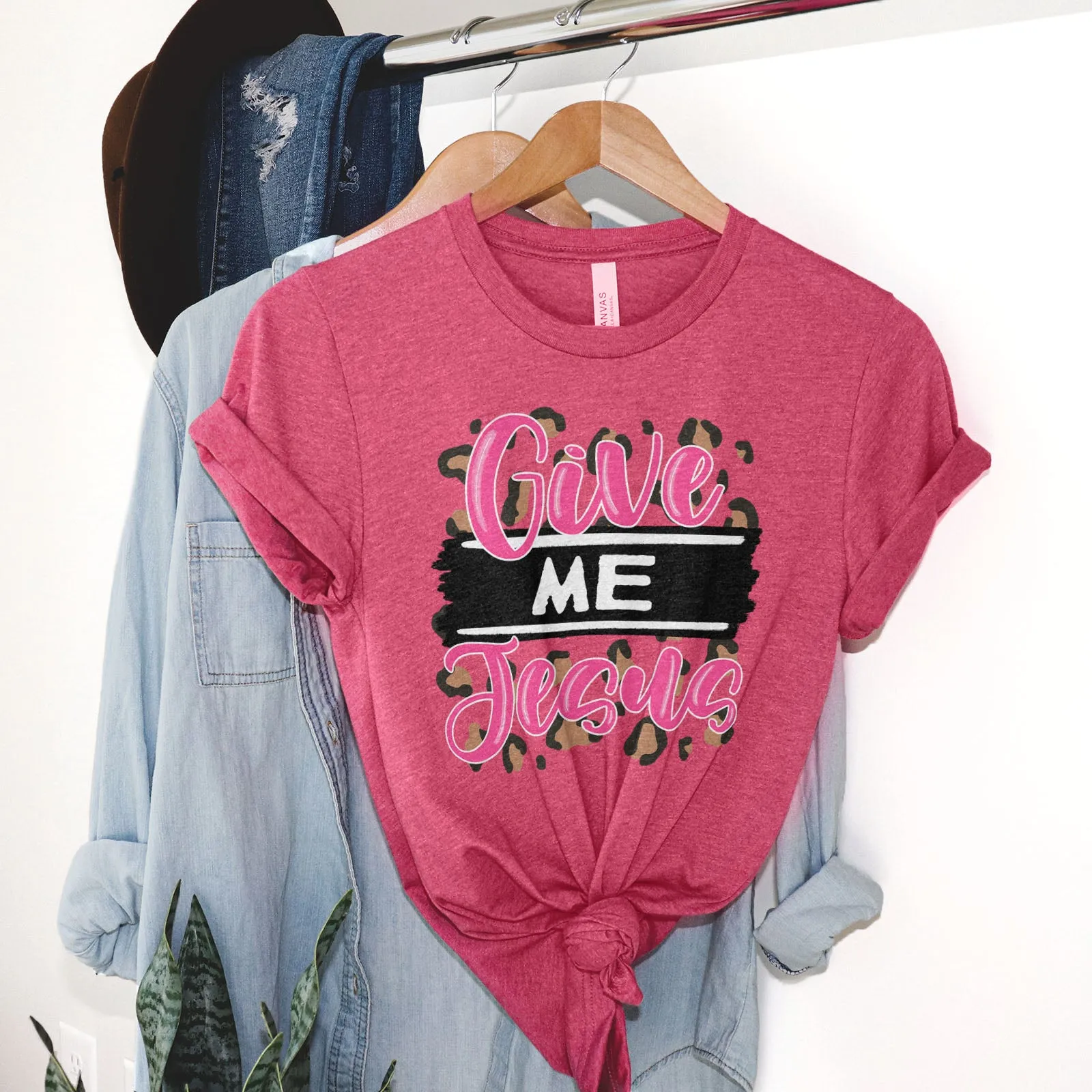 Pink Give Me Jesus Tee