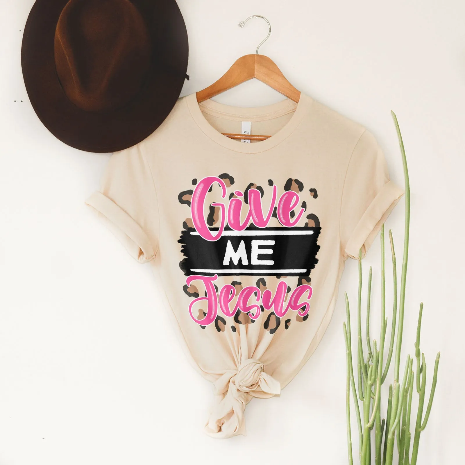 Pink Give Me Jesus Tee