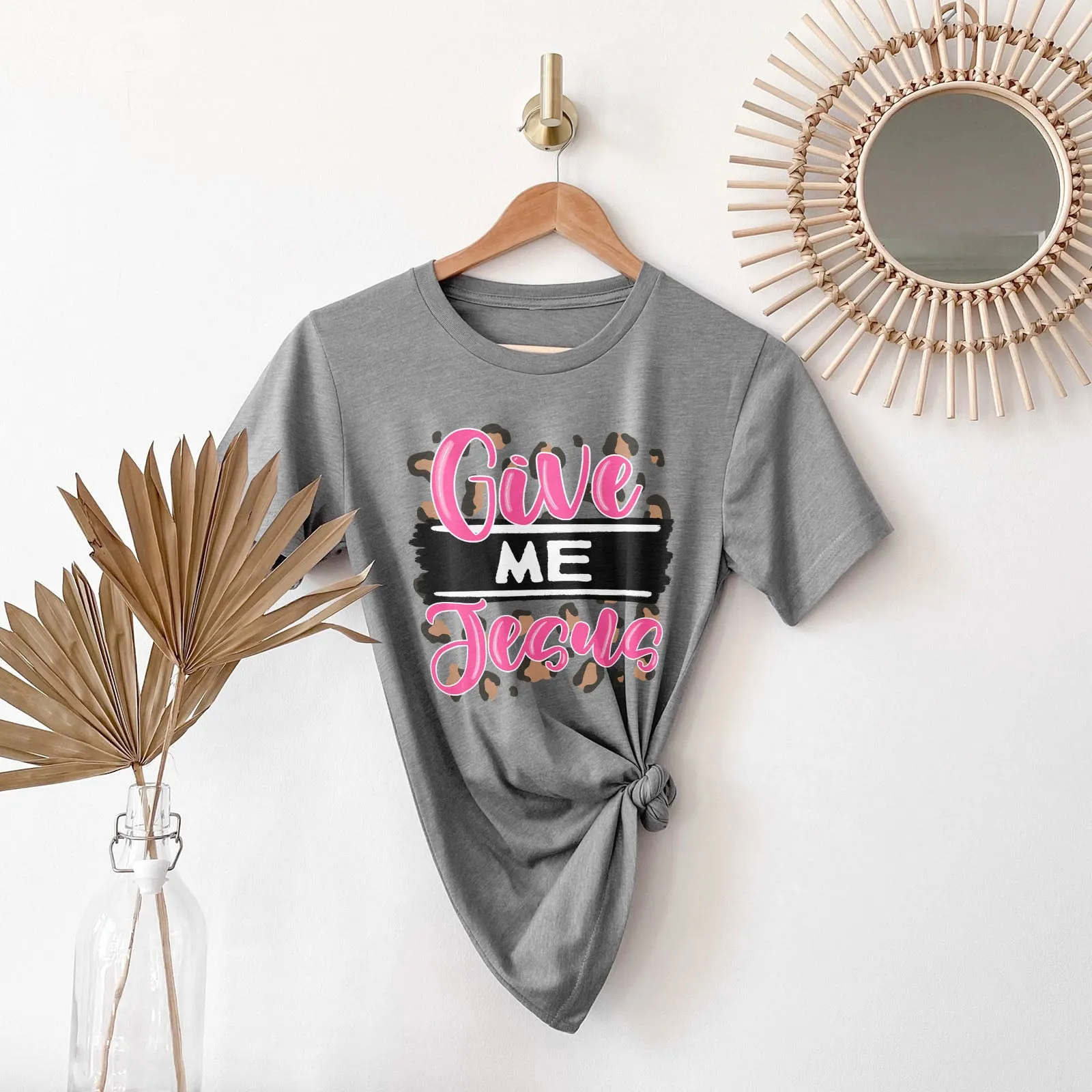 Pink Give Me Jesus Tee