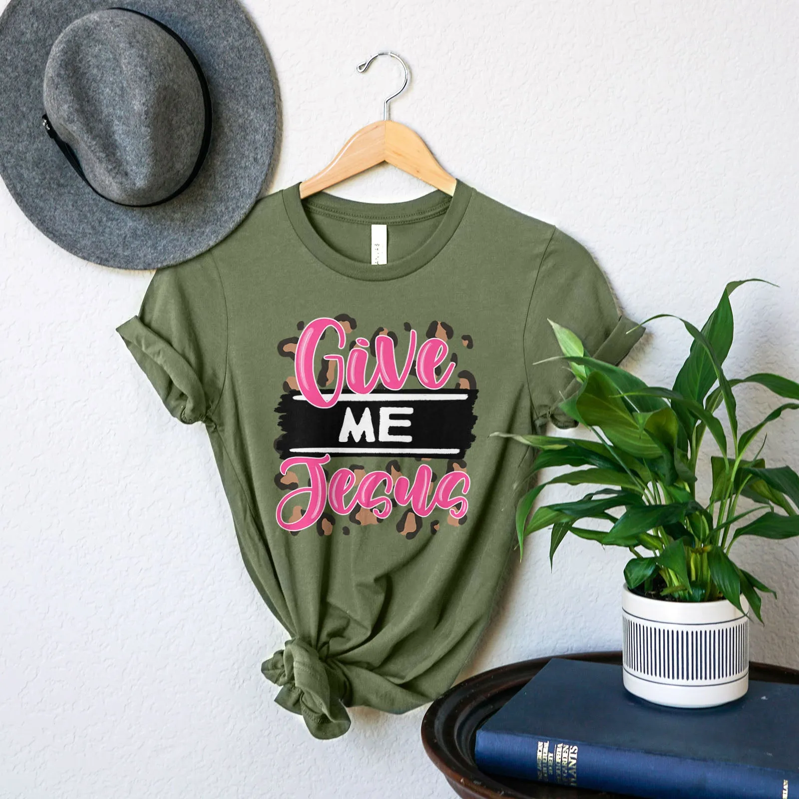 Pink Give Me Jesus Tee