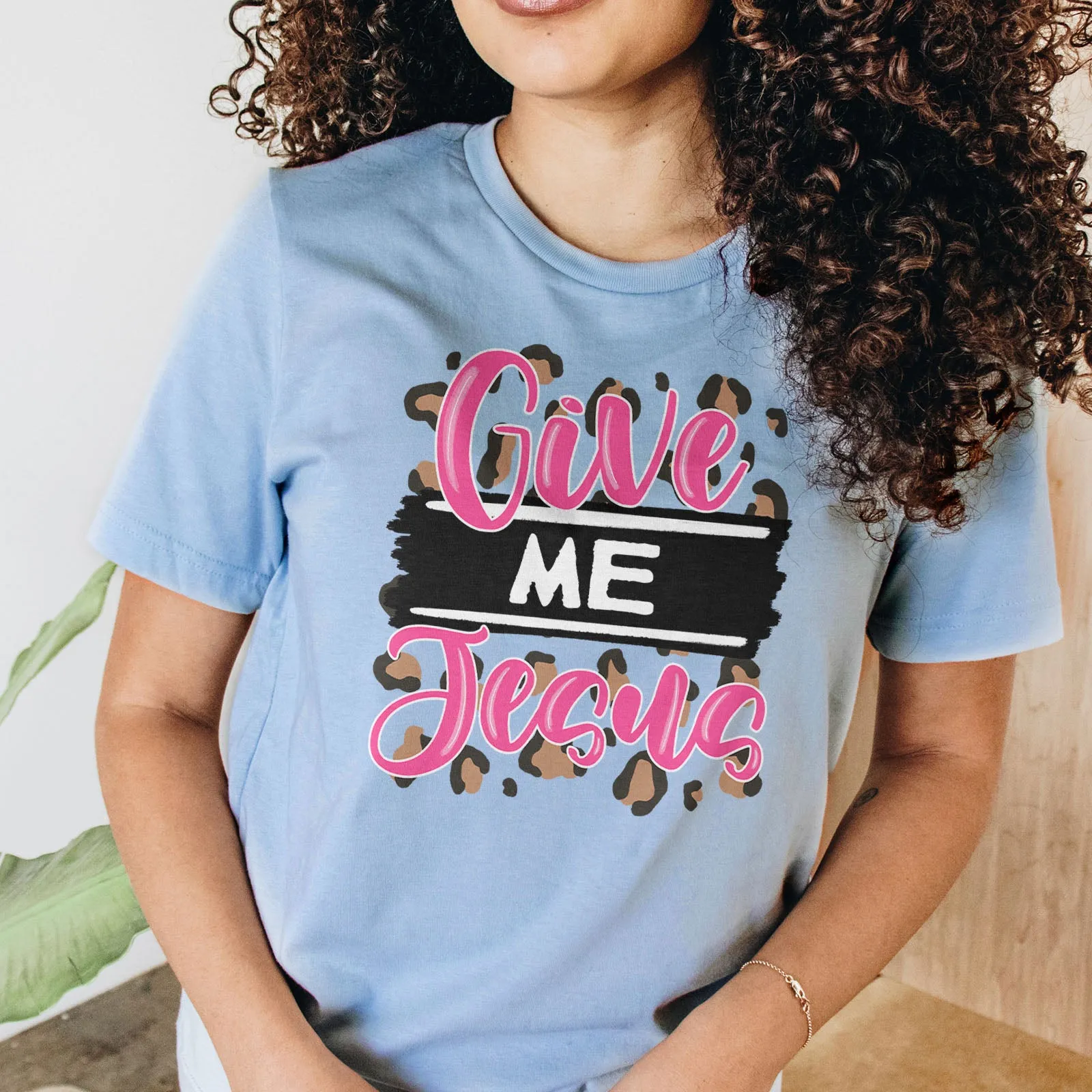 Pink Give Me Jesus Tee