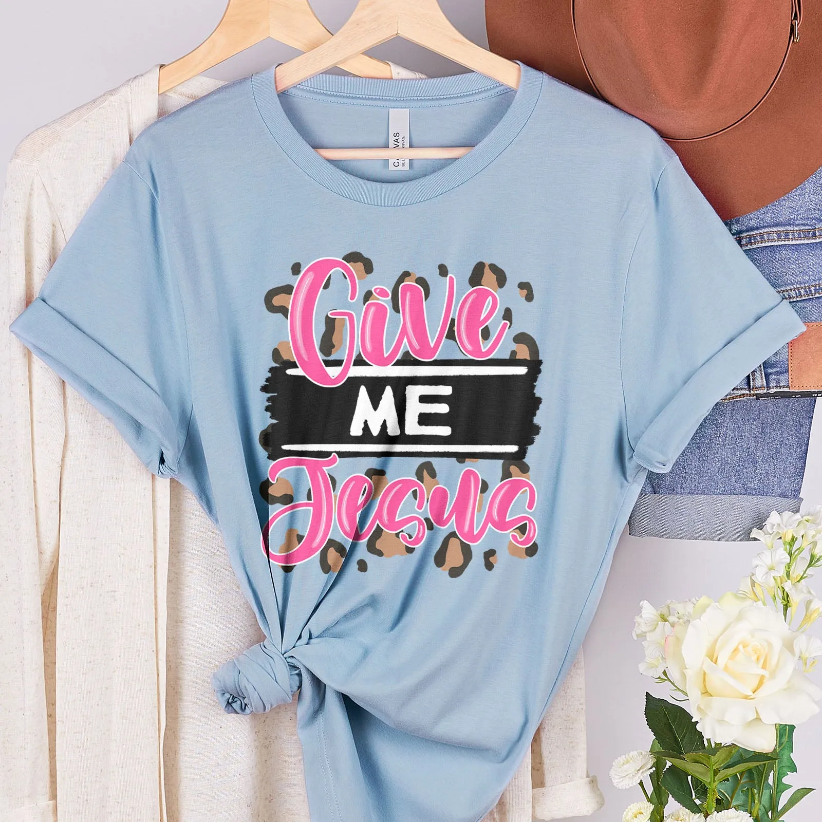 Pink Give Me Jesus Tee