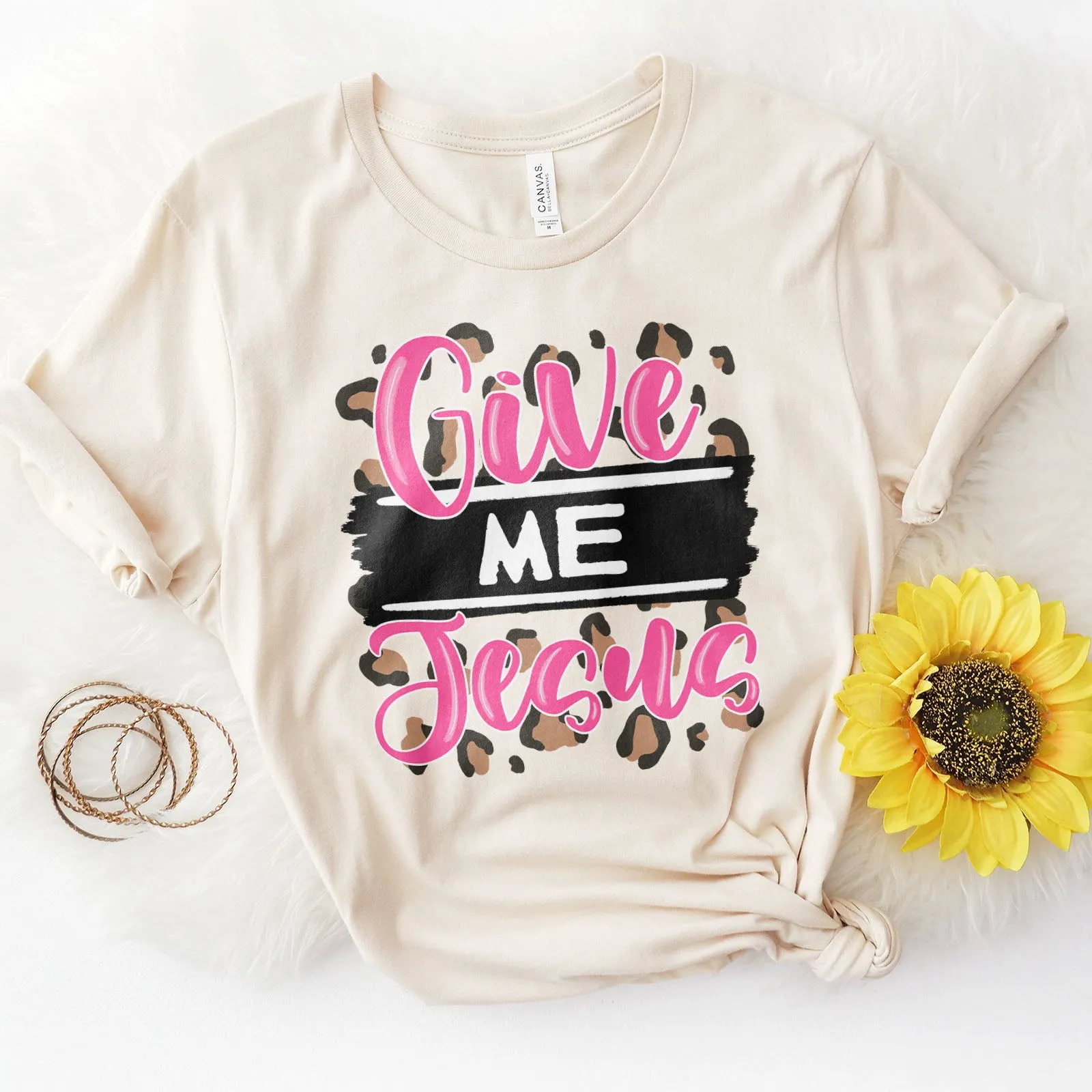 Pink Give Me Jesus Tee