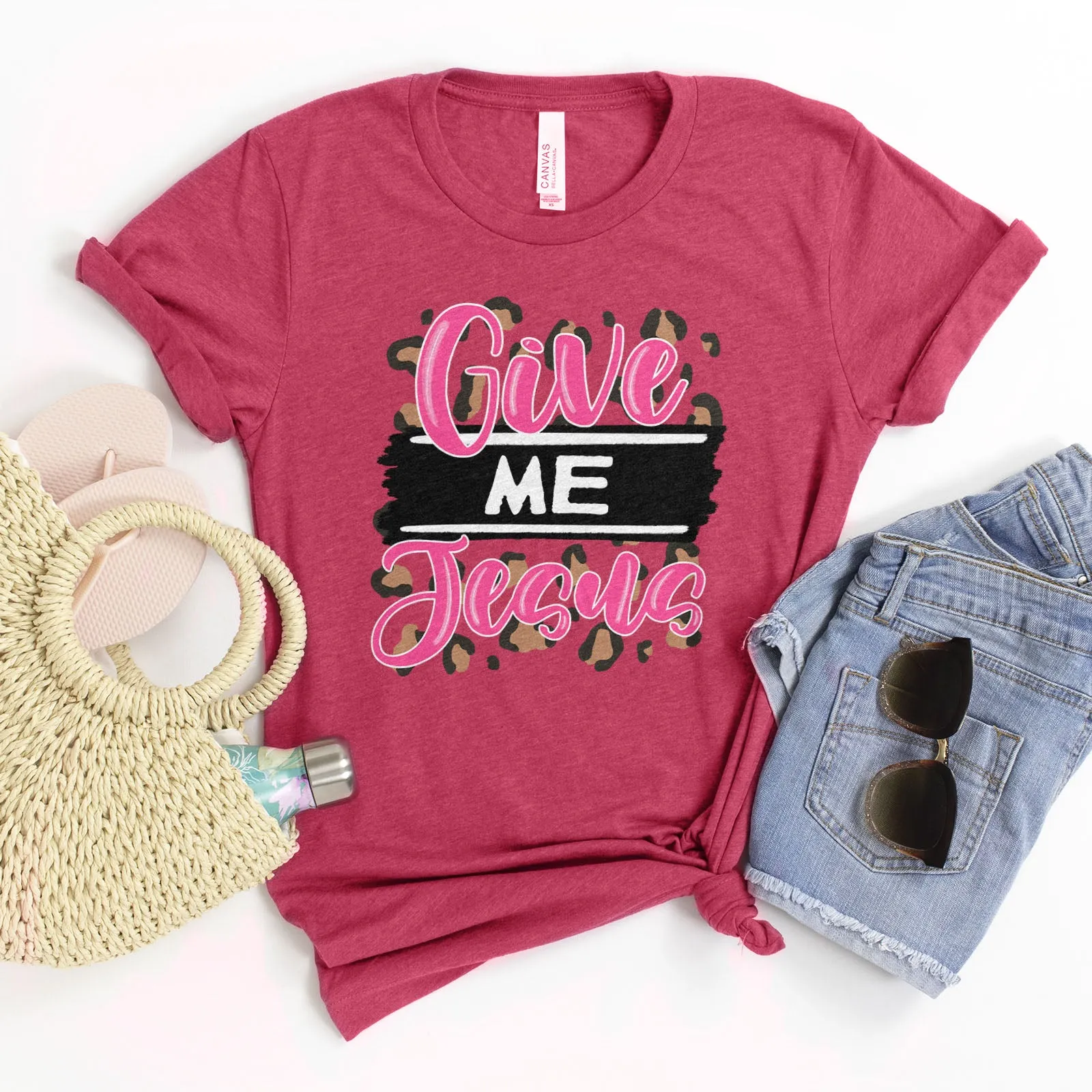 Pink Give Me Jesus Tee