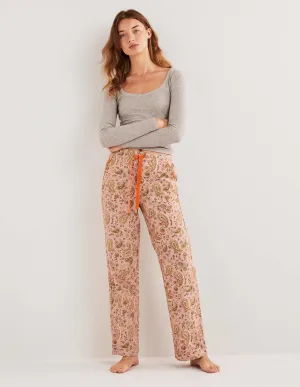 Pink Paisley Print Pyjama Bottoms-Milkshake, Paisley Passion