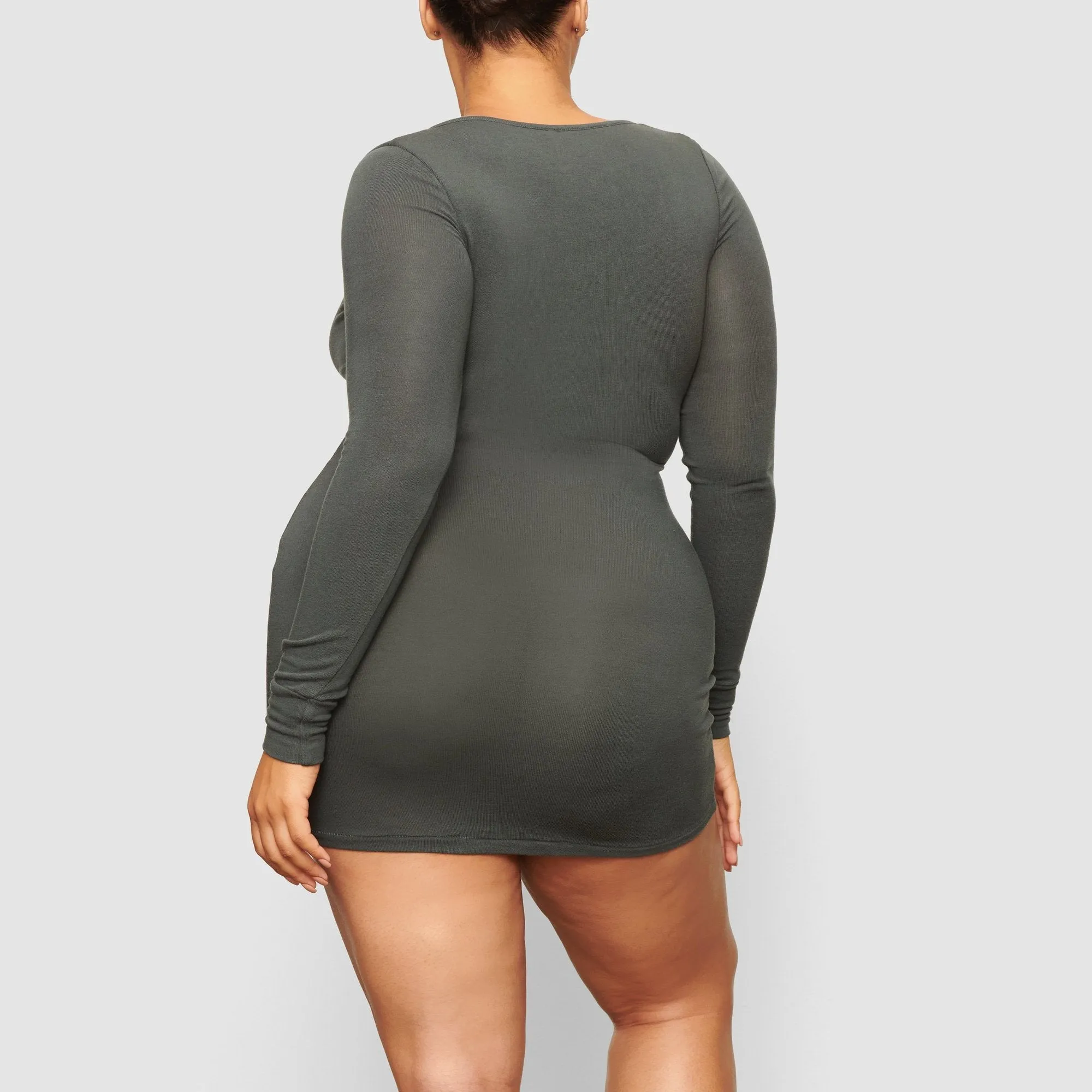 PJ SLEEP HENLEY DRESS | DEEP SEA
