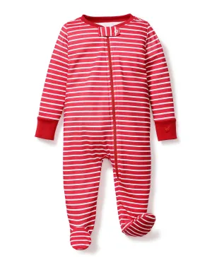 Red Stripe Pima Romper