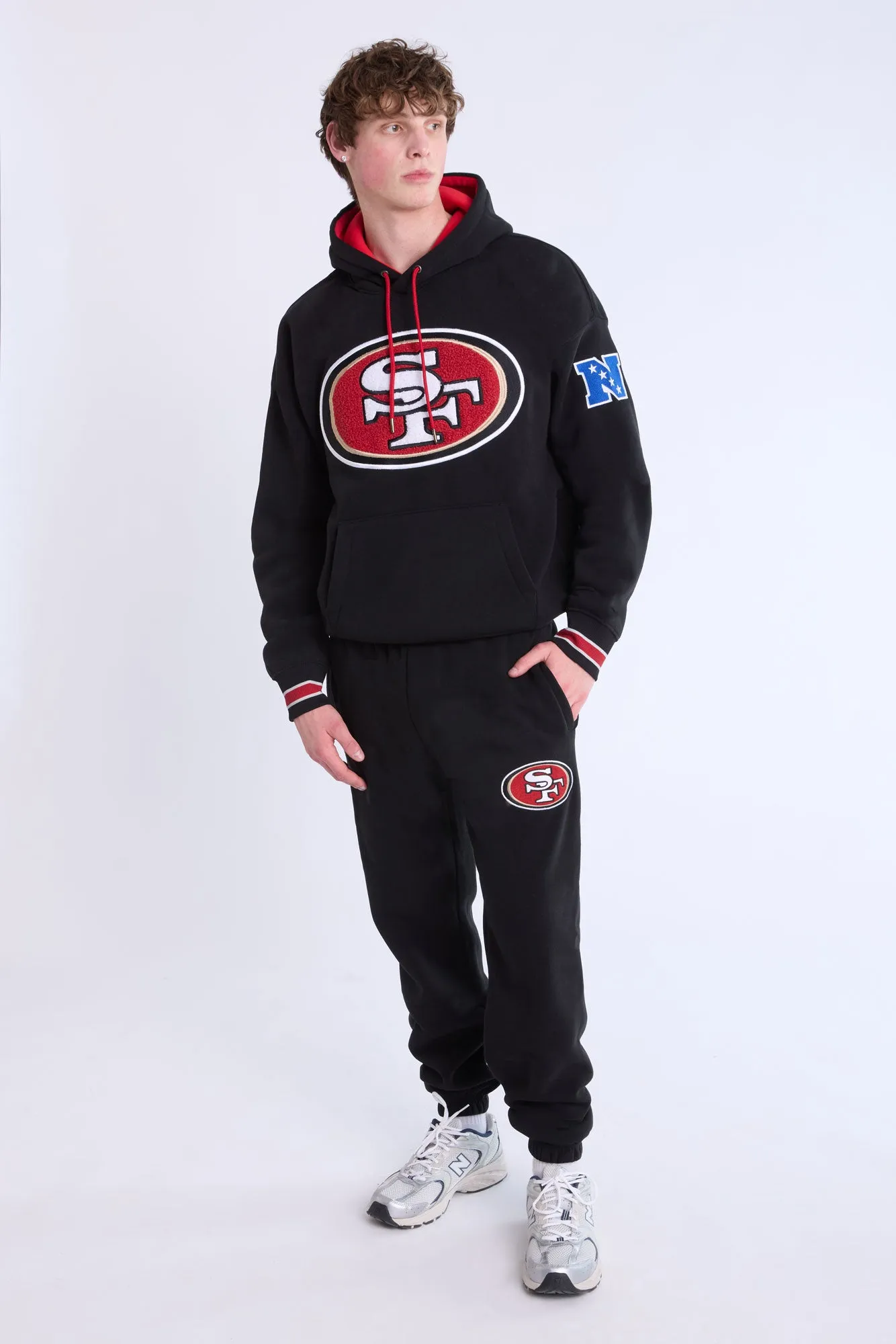 San Francisco 49ers Graphic Chenille Applique Hoodie
