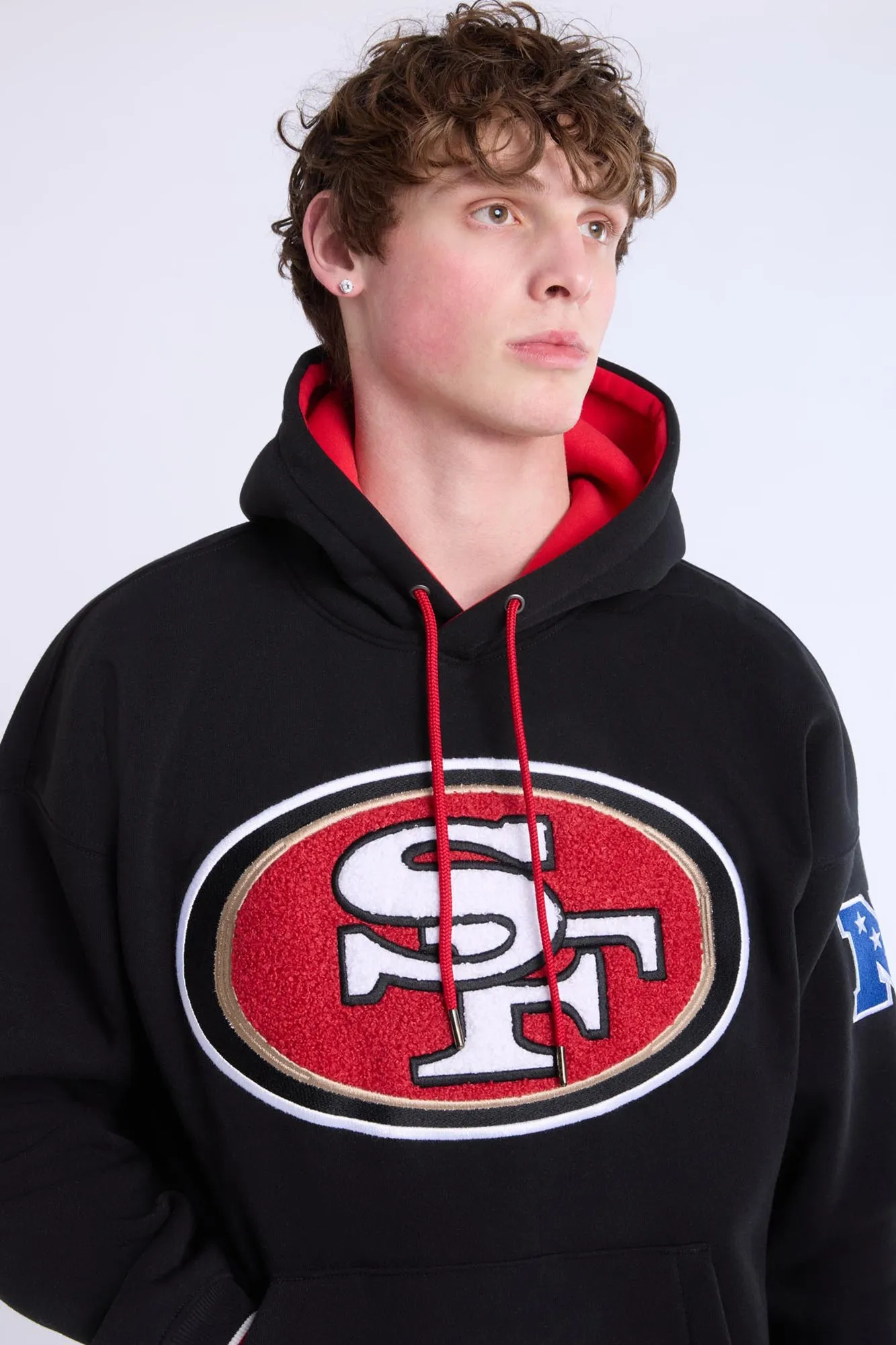 San Francisco 49ers Graphic Chenille Applique Hoodie