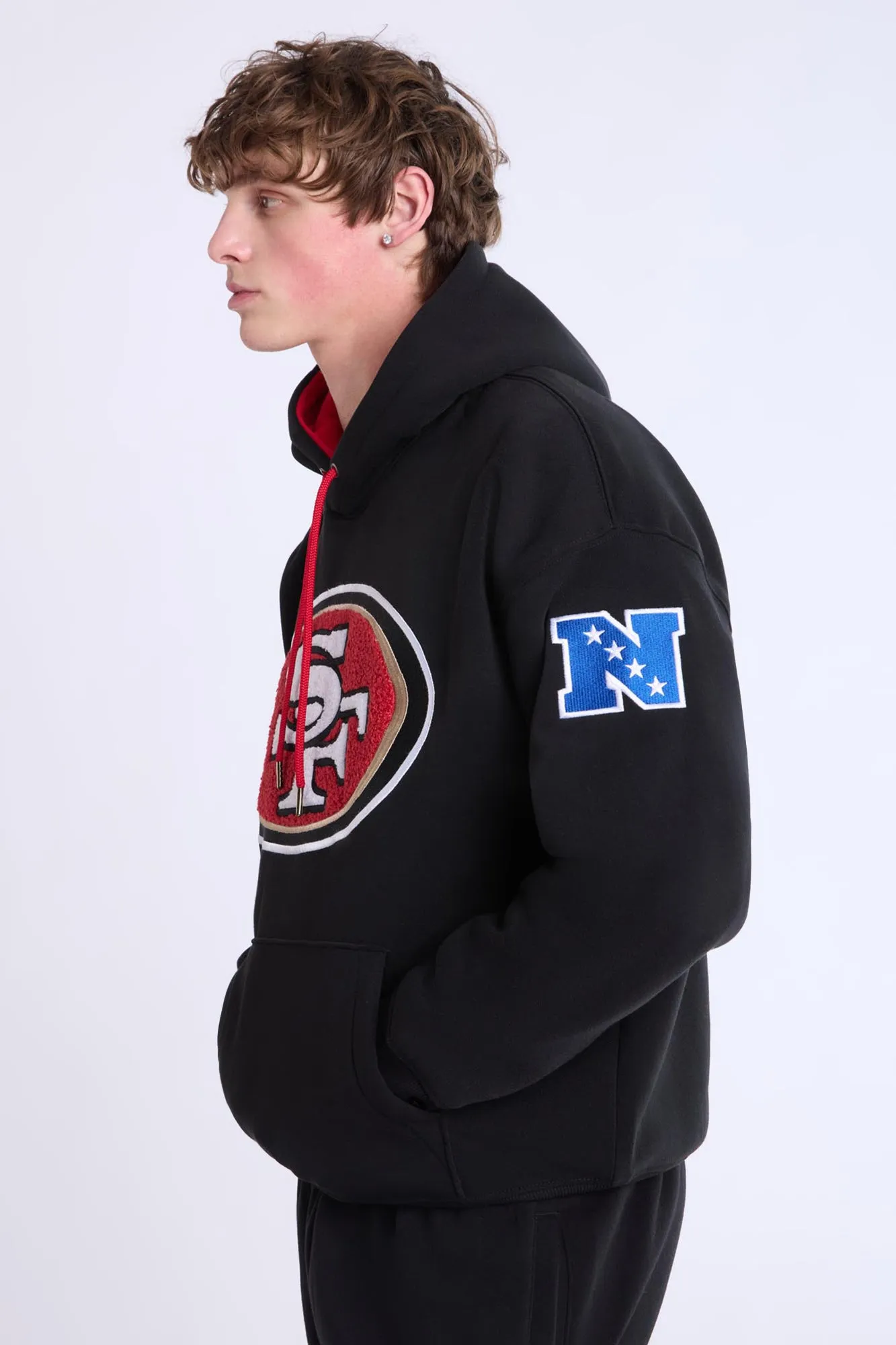 San Francisco 49ers Graphic Chenille Applique Hoodie