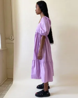 Serenity Puff Sleeve Dress – Lavender